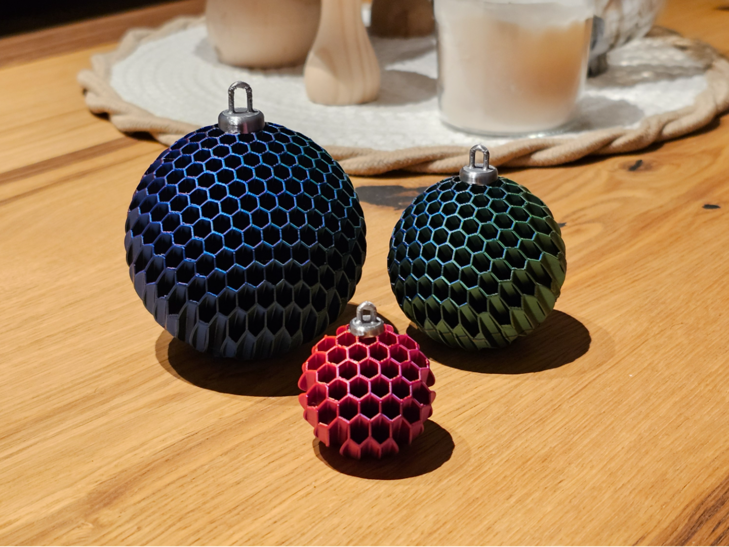 Hexagonal Christmas Ornaments